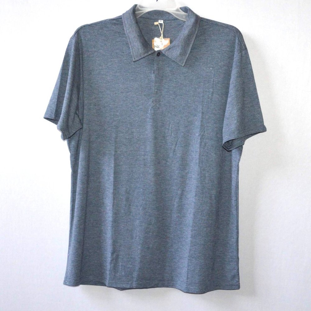 NITAGUT Men's Fashion Casual Short Sleeve Polo Shirt Size XL